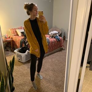 Vintage mustard cardigan - Medium